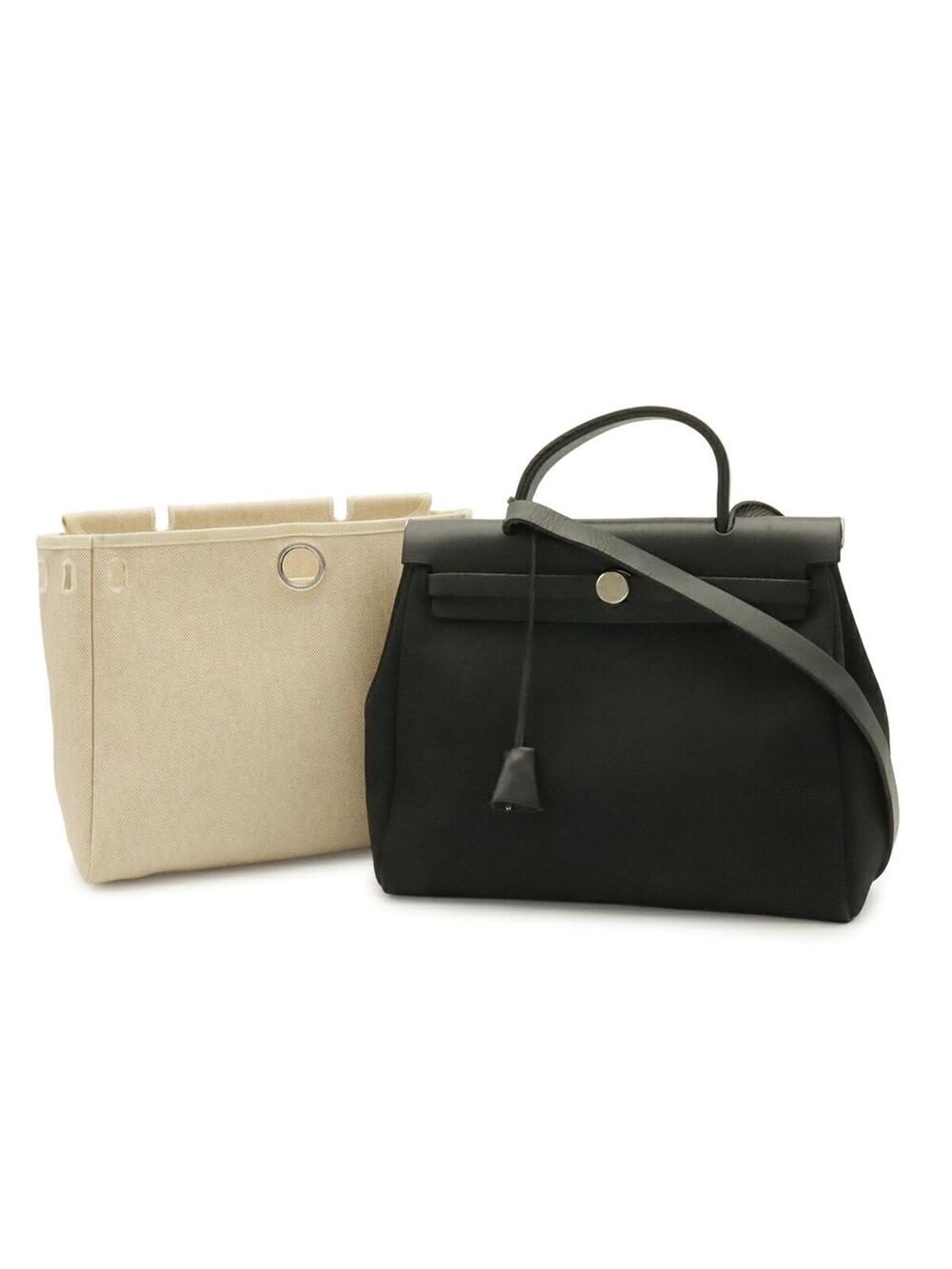 Hermes Herbag Toile And Leather Pm #370502H18B